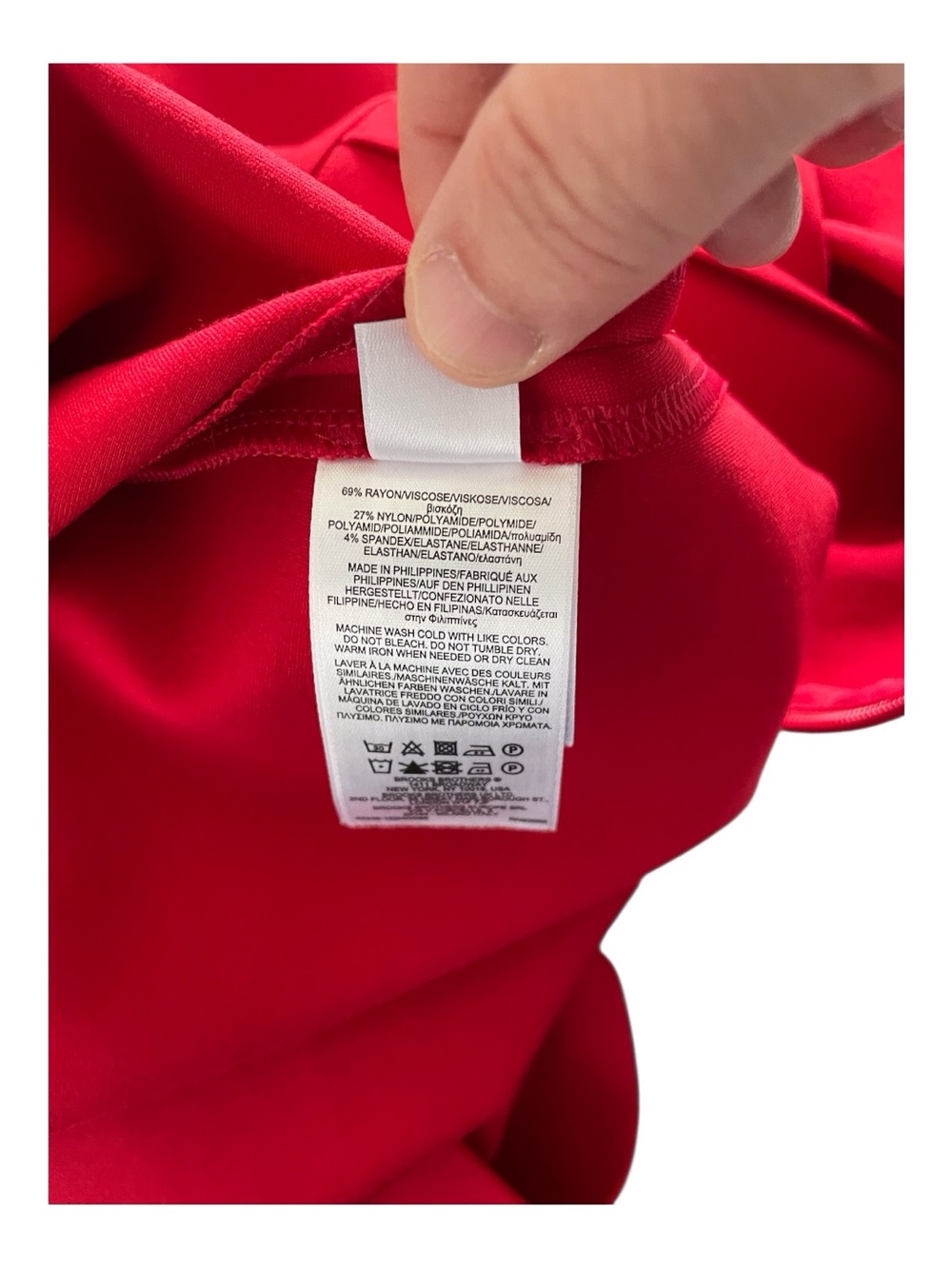 Brooks Brothers Red Sleeveless Ruffle Trim Dress, M. - Picture 9 of 9